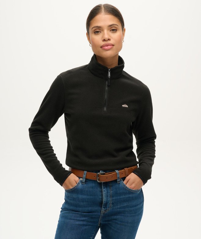 Polar Fleece Cropped Half Zip