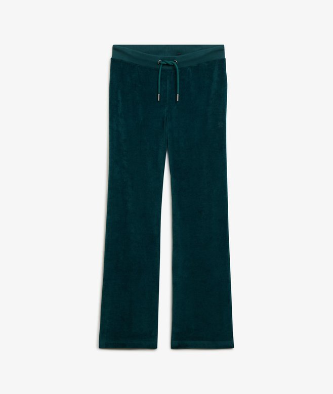 Velour Wide Leg Joggers