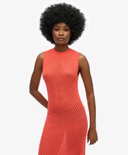 Chevron Crochet Mini Dress