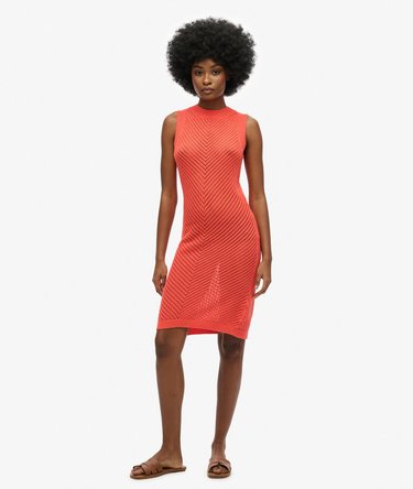 Chevron Crochet Mini Dress Image 1