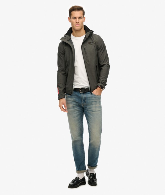 Hooded Marl Ripstop Trekker Jacket