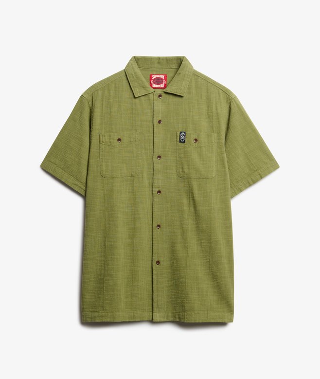 The Merchant Store - Short Sleeve Textured Shirt