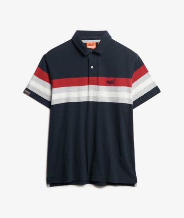 Lightweight Stripe Jersey Polo Top Image 6
