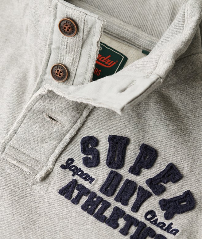 Vintage Athletic Half Button Sweatshirt