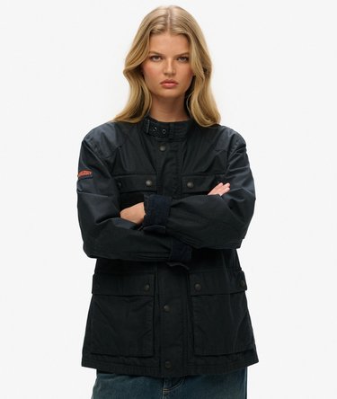 The Merchant Store - Oversized Wax Jacket Image 5