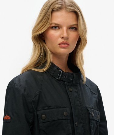 The Merchant Store - Oversized Wax Jacket Image 3
