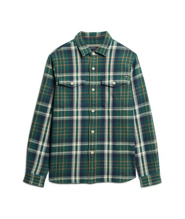 The Merchant Store - Oversized Heavy Checked Shirt Image 6