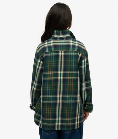 The Merchant Store - Oversized Heavy Checked Shirt Image 4