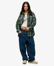 The Merchant Store - Oversized Heavy Checked Shirt