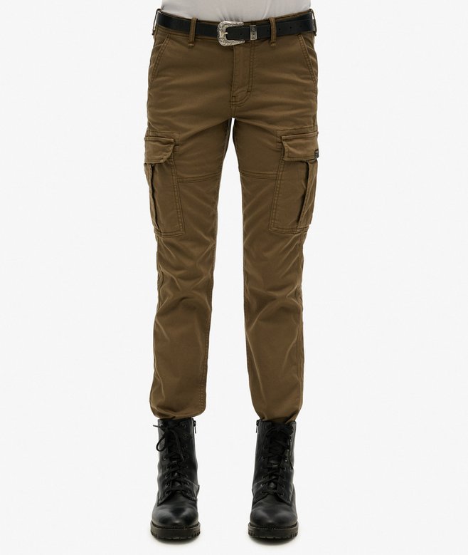 Mid Rise Slim Cargo Pants