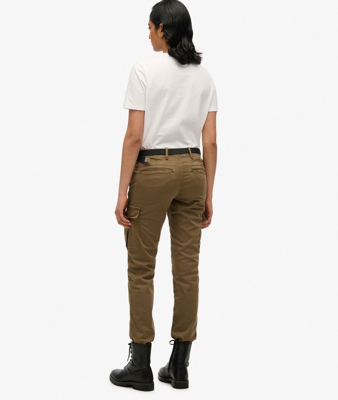 Mid Rise Slim Cargo Pants