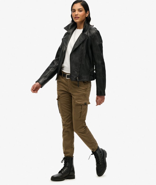 Mid Rise Slim Cargo Pants