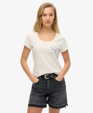 Lo-Fi Biker Scoop Neck T-Shirt