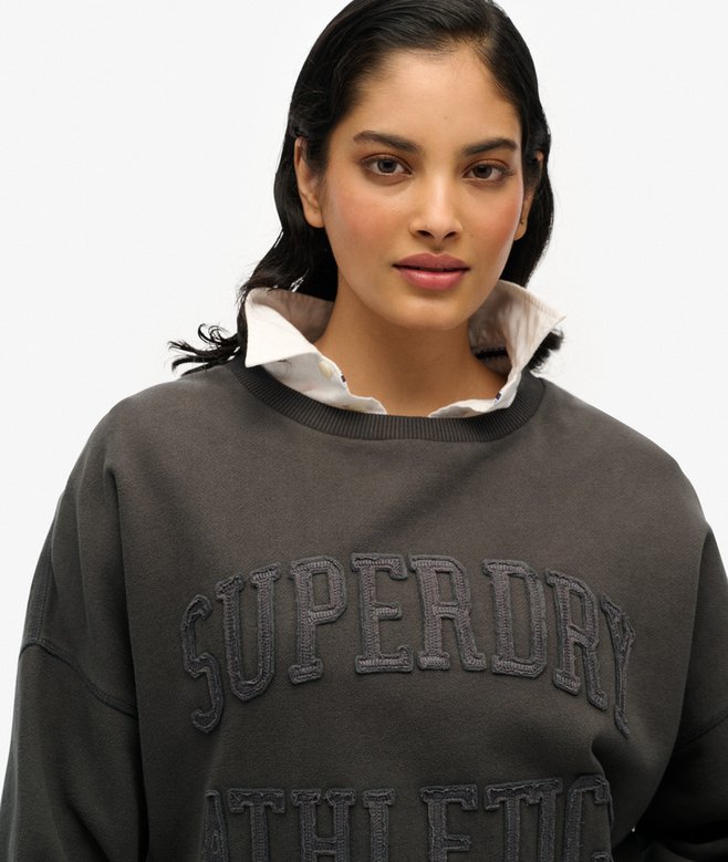 Athletic Essentials Tonal Applique Crew Sweatshirt