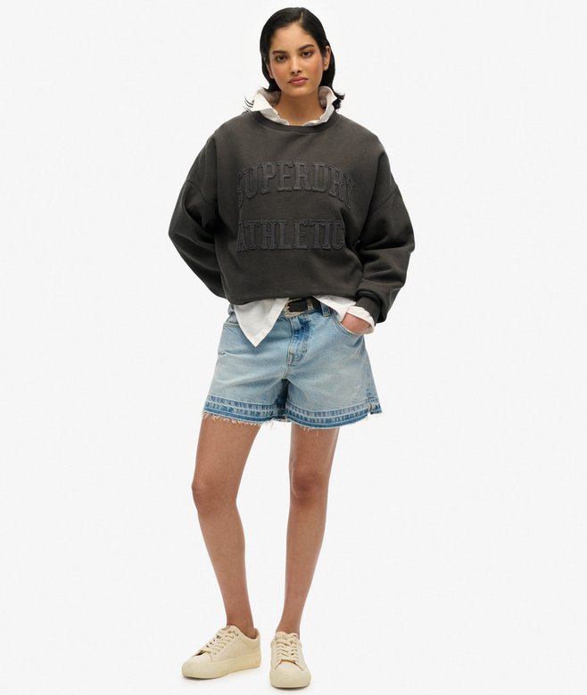 Athletic Essentials Tonal Applique Crew Sweatshirt