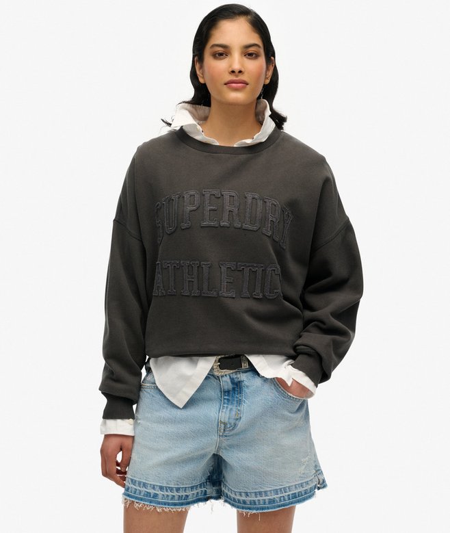 Athletic Essentials Tonal Applique Crew Sweatshirt