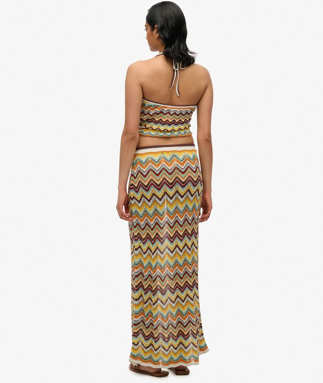 Zigzag Knit Column Maxi Skirt More Colours Available Price £27.49 Price reduced from £54.99 to You Save 50%