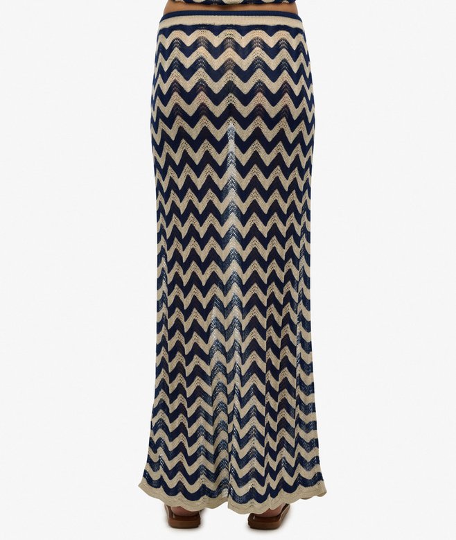 Zigzag Knit Column Maxi Skirt More Colours Available Price £27.49 Price reduced from £54.99 to You Save 50%