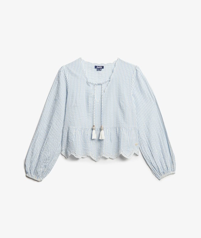 Broderie Long Sleeve Blouse