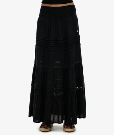 Ibiza Lace Mix Maxi Skirt Image 2