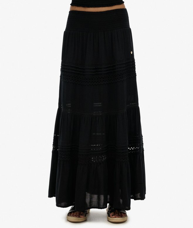 Ibiza Lace Mix Maxi Skirt