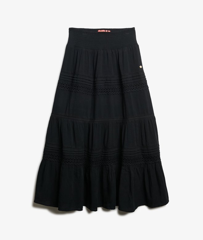 Ibiza Lace Mix Maxi Skirt