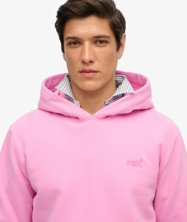 Essential Logo Half Brushed Hoodie