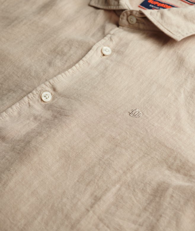 Embroidered Vacation Linen Shirt More Colours Available Price £38.49 Price reduced from £54.99 to You Save 30%