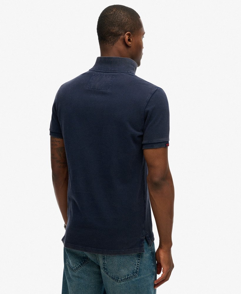 mens Vintage Athletic Polo Shirt in RICH NAVY | Superdry US
