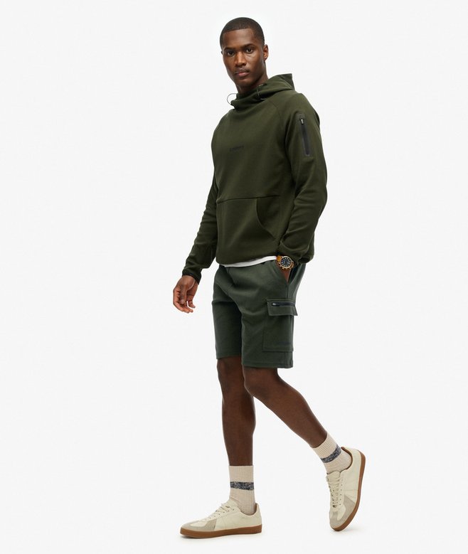 TECH 3D POCKET CARGO SHORTS SUMMER PLAID / SMOKE BLU