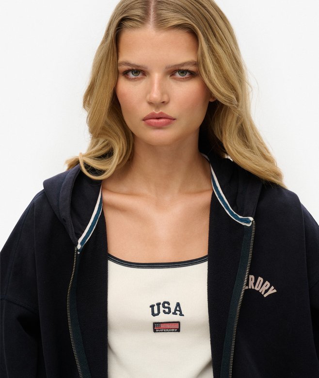 Athletic Essentials Oversized Zip Hoodie