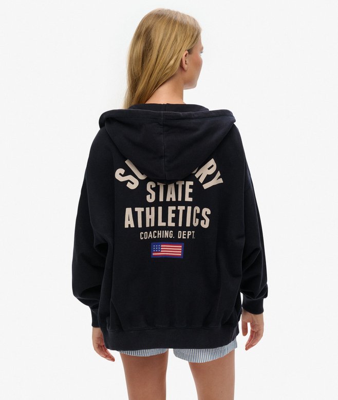 Athletic Essentials Oversized Zip Hoodie