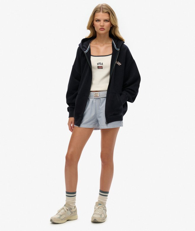 Athletic Essentials Oversized Zip Hoodie