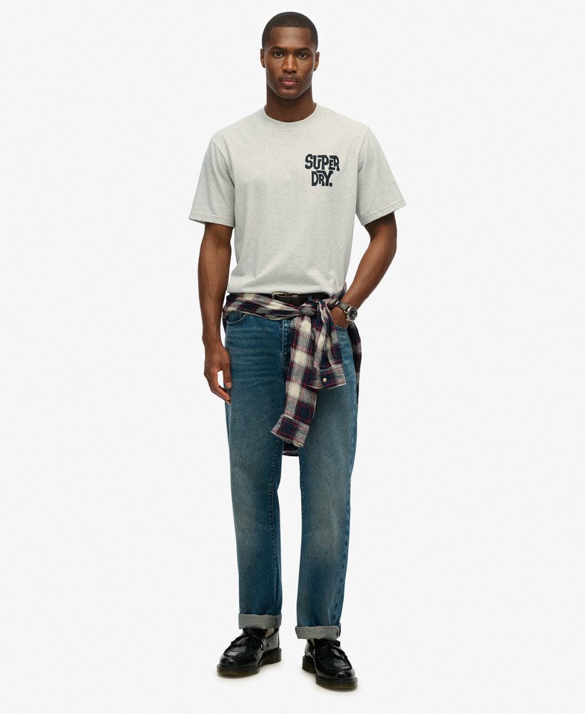 T-shirt Homme Superdry - Taille L - Rose Clair - Occasion Très Bon état