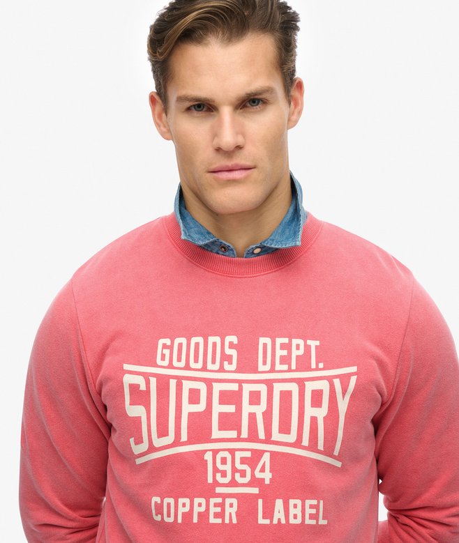Vintage Wash Relaxed Crew Sweatshirt