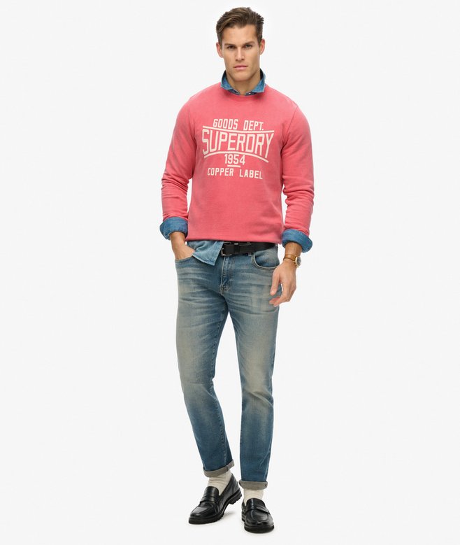 Vintage Wash Relaxed Crew Sweatshirt