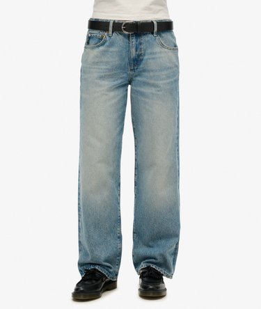 Jeans mit weitem Bein und mittlerer Leibhöhe Image 2