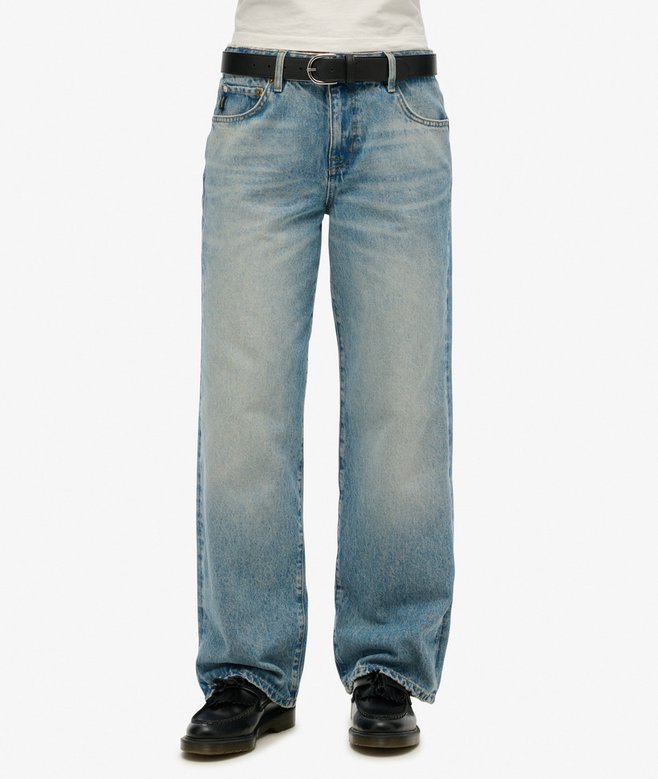 Mid Rise Wide Leg Jeans