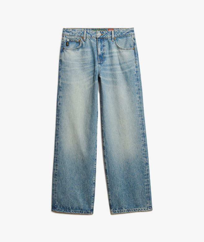 Mid Rise Wide Leg Jeans