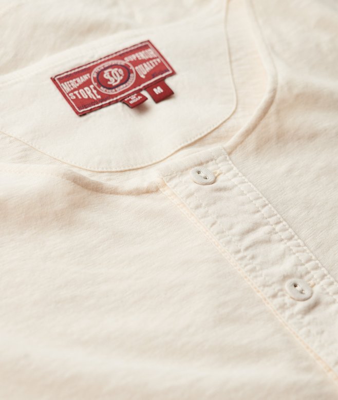 The Merchant Store - Short Sleeve Henley Top