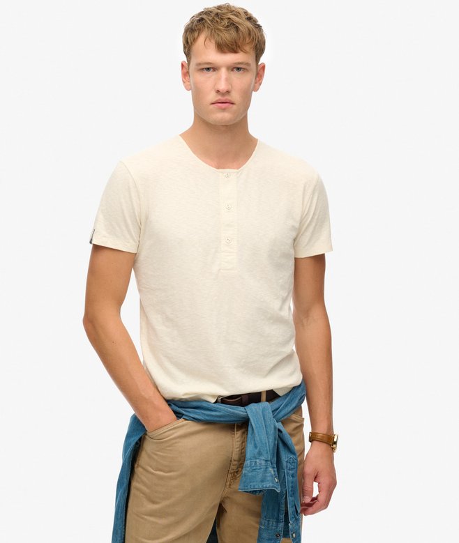 The Merchant Store - Short Sleeve Henley Top