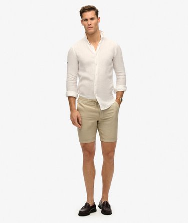 The Merchant Store- Linen Shorts Image 1