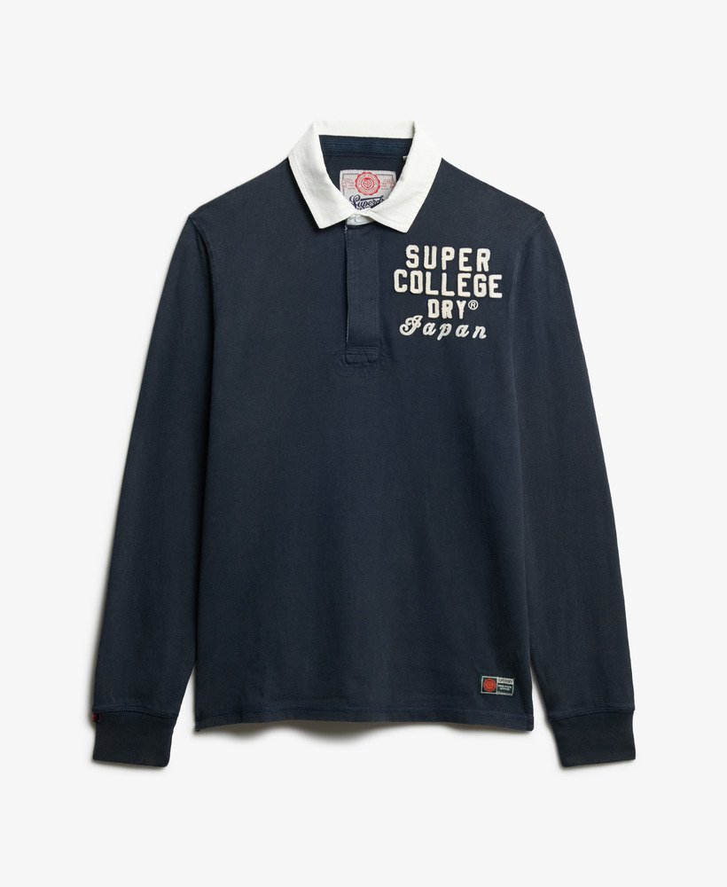 womens Oversized Athletic Rugby Top in Eclipse Navy | Superdry UK