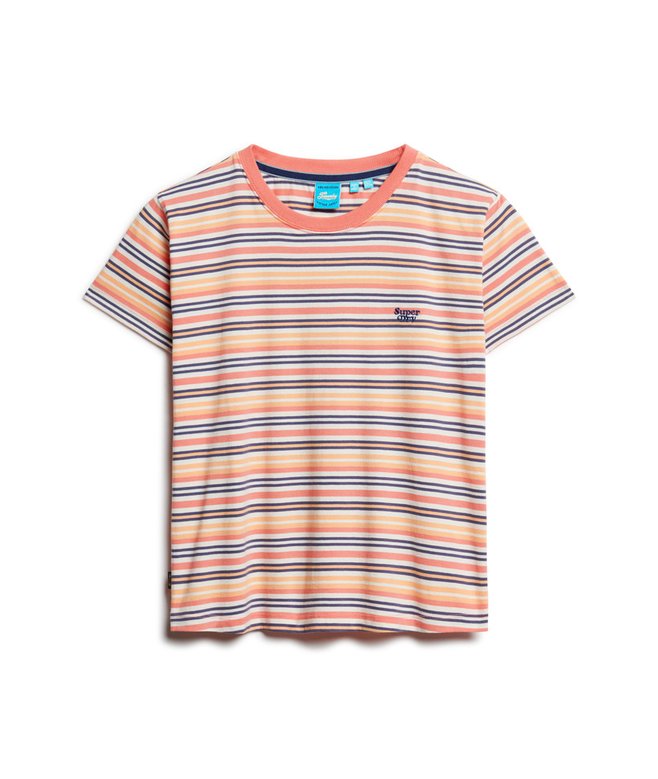 Essential Logo Striped Fitted T-Shirt