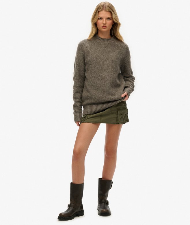 Oversized Chunky Raglan Jumper (1) 5 out of 5 stars, 1 reviews More Colours Available Price £29.99 Price reduced from £59.99 to You Save 50%