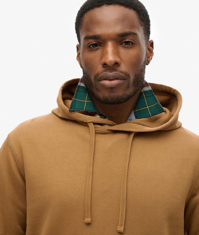Contrast Stitch Relaxed Hoodie