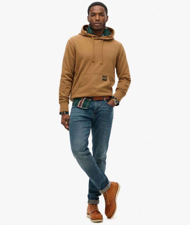 Contrast Stitch Relaxed Hoodie