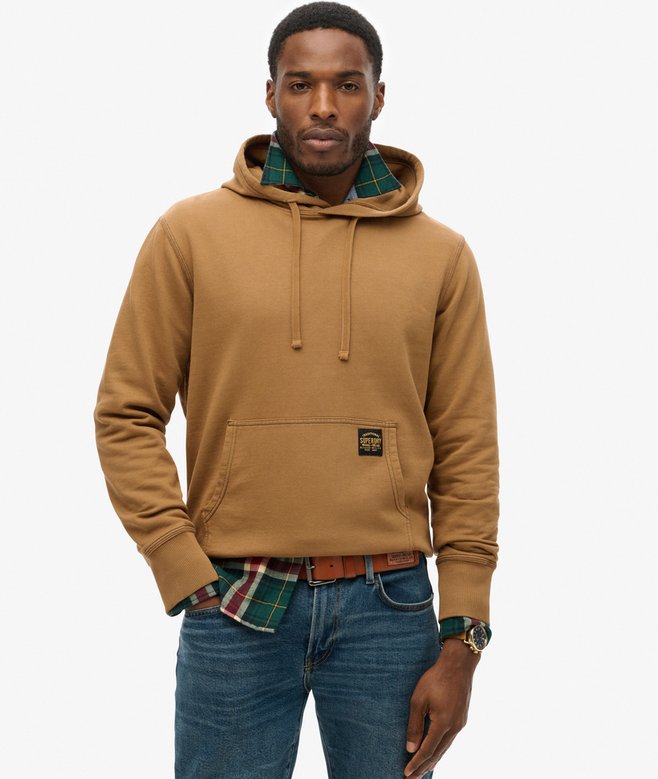Contrast Stitch Relaxed Hoodie