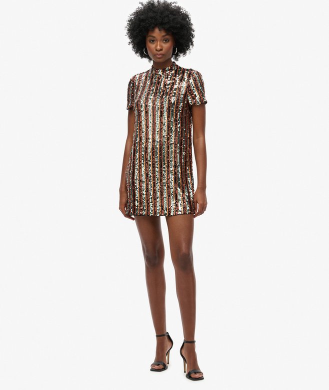 Sequin T-Shirt Mini Dress