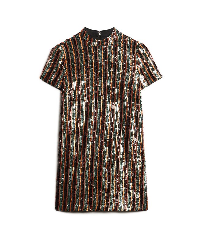 Sequin T-Shirt Mini Dress